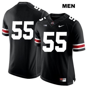 Men's NCAA Ohio State Buckeyes Malik Barrow #55 College Stitched No Name Authentic Nike White Number Black Football Jersey HE20M05ON